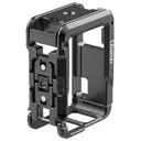 ULANZI Metal Cage for DJI Osmo Action 3 Camera Housing, Protective Frame with DJI Action Connection, 1/4" & GoPro Interface, Quick Release Battery Change, Cutout for Charging Port image 1