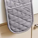 Dexam Double Oven Gloves Love Colour 100% Cotton Slate Grey image 3