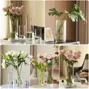 Yuejia Lot de 3 vases cylindriques en acrylique transparent - 25 cm/20 cm image 7