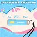 EverBrite Mini LED Kids Flashlight - Lightweight (46g) Torch with Soft Yellow Light for Reading, Camping, and Emergencies - Gift for Children, Blue image 3