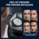 Lachen RMS7109-USB-BLK Men's USB Rechargeable Electric Shaver Black Portable Cordless Razor image 5