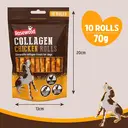 Rosewood Collagen Chicken Rolls for Small Dogs, 70g image 1