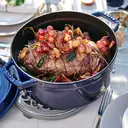 STAUB emaillen gietijzeren braadpan - 28 cm, donkerblauw image 4