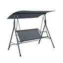 Garden furniture steel swing chair with canopy image 2