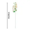 Yuejia Lot de 3 bouquets de fleurs artificielles en soie campanule champagne - 84 cm image 8