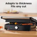 ochama Medium Steak Grill, Sandwich Maker, Panini Press Grill, 1000W Indoor Electric Grill, Electric Barbecue Grill, Household Electric Griddle, 28*22cm image 3