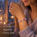 VoxorAI L8 [Cristal violet argent] Bracelet, Bracelet en améthyste naturelle, Création originale faite main à faire soi-même, Bracelet en cristal tendance et haut de gamme image 4