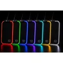 IQ POWERED KALI RGB Gaming-Mauspad, LED-Beleuchtung, 9 Leuchtmodi, 34,5 × 24,5 cm, glattes Stoffobermaterial, rutschfeste Gummibasis, USB-betrieben image 1