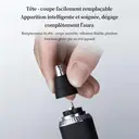 Sparoma Tondeuse Nez & Visage 3-en-1 Homme – Tondeuse Nez et Oreilles avec Tondeuse Sourcils & Précision, Moteur 7800 RPM, Autonomie 120 min, IPX7 Étanche, Lames Inox, Affichage LED, Recharge USB-C – TC-016, Noir image 8