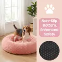 SONGMICS Lit donut et coussin lavable pour animaux rose - 80 cm  image 5