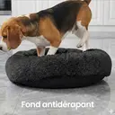 SONGMICS Lit donut et coussin lavable pour animaux noir - 80 cm  image 5