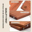 Zhang Xiaoquan Planche à découper en bois massif (400 x 280 mm) - Rectangulaire, pour la maison image 6