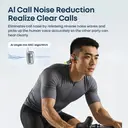 Écouteurs Verbex BL-09 noirs, écouteurs à intelligence artificielle, à conduction osseuse, pour la natation, Bluetooth, pour le sport, avec réduction de bruit et confortables à porter. image 6