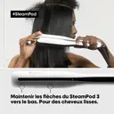 L'Oréal Professionnel Paris Steampod 3.0 - Lisseur et boucleur vapeur 2-en-1, coiffure rapide, technologie vapeur brevetée, tous types de cheveux, blanc image 7