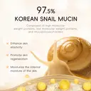 Quiyum Kit de soins visage au collagène d'escargot coréen (5 pièces) - Nettoyant visage 100 g, tonique 100 ml, crème visage 50 g, avec serviette ourson, peigne de massage facial, cadeau Fête des Mères image 6