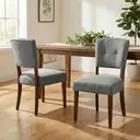 Dining Chairs Oakridge Dark Grey/Walnut 2pcs image 0