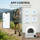 Blinkit Smart Automatic Cat Litter Box (APP Controlled) — 65L Large Capacity, Self-Cleaning & Deodorizing, Multiple Cleaning Modes & Security Identification System, Ultra-Quiet Operation, Suitable for 1–8 kg Cats, MSP-01 image 2