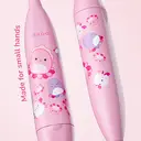 Ordo Squishmallows Kids Battery Powered Toothbrush, Soft Bristles, Extra Brush Head, Ages 4+, Battery Included, Auggie image 3