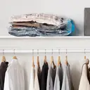 JORDAN&JUDY 6-Pack Vacuum Storage Bag Set (2 Medium + 4 Large) + Hand Pump, Home Storage image 4