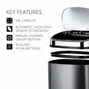 Tower Kitchen Bin with Sensor Lid 58 Litres, Charcoal image 6