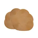 PP Placemats Set of 6 for Dining Table，PP oval placemat BL straw yellow，Washable Woven Vinyl Non-Slip 18x12 inches Placemat Heat-Resistant Durable Table Mats for Dining Table Easy to Clean image 0