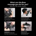 Breo Sport-M0500 Heated Massage Gun, Deep Tissue Percussion Massager for Muscle Recovery, Ergonomic Design, USB-C Charging image 2