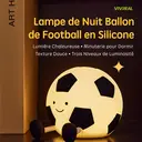 Veilleuse LED Football VIVREAL A032 – Rechargeable, 3 niveaux de luminosité, charge Type-C, silicone souple, ABS & PP image 3