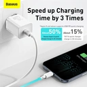 Baseus Super Si 20W USB-C Charger Set with Lightning Cable – White (1m) image 5