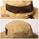 TOP-EX Chapeau anti-UV à bords larges avec arceau amovible et panneau en mesh ventilé khaki - taille M/L image 2