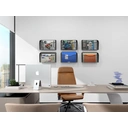 Senhoglb Porte-documents mural A4 en maille format paysage - Noir image 6