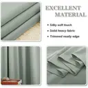 PONY DANCE Blackout Curtain with Pencil Pleat, 1 Panel W300 x L245cm(W118 x L96inch), Sage Green image 8