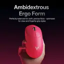RAPOO VT2 MAX Wireless Gaming Mouse, True 8K Wireless Polling Rate, 53g Lightweight, Up to 750 Hr Battery, Nordic nRF54L15 MCU, 120-Million Optical Switch, 10 Programmable Buttons, Macro Enabled - Pink image 6