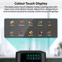 Hisense 6.3L Air Fryer - Black, 1800W,  Energy-Saving, Colour Touch Display, Cooker with 10 Cooking Functions, HAF1800DCDUK image 5