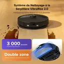 Roborock Q10 S5 Robot aspirateur laveur, puissance d’aspiration HyperForce de 10 000 Pa, double système anti-emmêlement, fonction de lavage avec relevage automatique, idéal pour les poils d’animaux, les tapis et les sols durs (Noir) image 8
