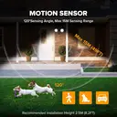 LUTEC 23.5W PIR LED Security Floodlight with Sensor, 1700LM Twin Head Outdoor Light for Patio, Garden, Yard, Black 4000K image 2