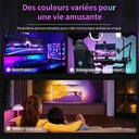 Vivreal Bande lumineuse LED pour TV avec rétroéclairage avec fonction Bluetooth et synchronisation musicale - 5 m  image 1