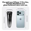 Rasoir électrique ENCHEN Blackstone 3 étanche IPX7, rasoir 3D pour usage quotidien, pour hommes, 1 pièce. image 5