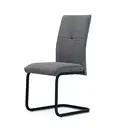 Dining Chair Venezia Cantilever Dark Grey 2pcs image 3