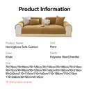 ochama Single Piece Sofa Cover for Armrest, sofa protector, non-slip couch cover, 90×70cm - Khaki image 8