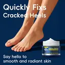 QUIYUM Kit de soins des pieds - Crèmes à l’urée 2 x 100 g, masques pour les pieds 5 x 35 g, pierre à limer image 6