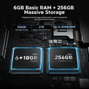 DOOGEE Blade 10 Power Rugged Smartphone (2025), 24GB+256GB/2TB, 10300mAh, Android, 50MP, 6.6" HD+, 3 Card Slots, 4G Dual SIM Unlocked, Fingerprint/Face ID/NFC/GPS image 3