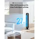 DREO slimme torenventilator, 25dB ultra stille vloerventilator, 90° oscillatie, 8 snelheden, 4 modi, 8u timer, app- en spraakbesturing, geschikt voor thuis & kantoor image 3