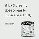 Crown Matt Emulsion Chalk White 2.5L image 6