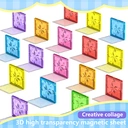 XINQIYUAN Qiyuan Jouet Éducatif Blocs de Construction Diamant Magnétiques 7.5cm 55pièces [Mélange aléatoire – Couleurs issues uniquement de la photo principale] image 7