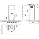 Belling COOKCENTRE CHIM 90T BLK 90cm Chimney Cooker Hood, Ducted and Recirculation image 5
