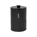 BLACKMOOR Embossed Sugar Canister - Black image 2