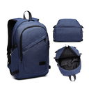 Smart Travel Backpack for 15.6” Laptop with USB Port, Lightweight Anti-Theft Daypack for Work, Study & Daily Commute (Navy) image 0