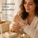 VoxorAI L8 [Orchidée de neige] Bracelet en cristal, Collier et bracelet en perles originaux faits main à faire soi-même pour chance et richesse, Style haut de gamme tendance luxe discret image 9