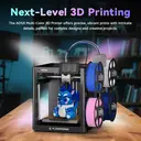 FLASHFORGE AD5X meerkleurige 3D-printer, 600 mm/s hoge snelheid, 300 °C extruder, afdrukgrootte 220 x 220 x 220 mm image 3