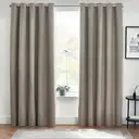 Furn Eyelet Curtains Dawn Blackout Grey W:168xL:183cm image 0